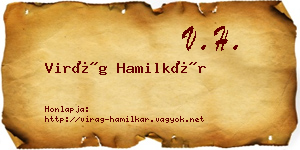 Virág Hamilkár névjegykártya
